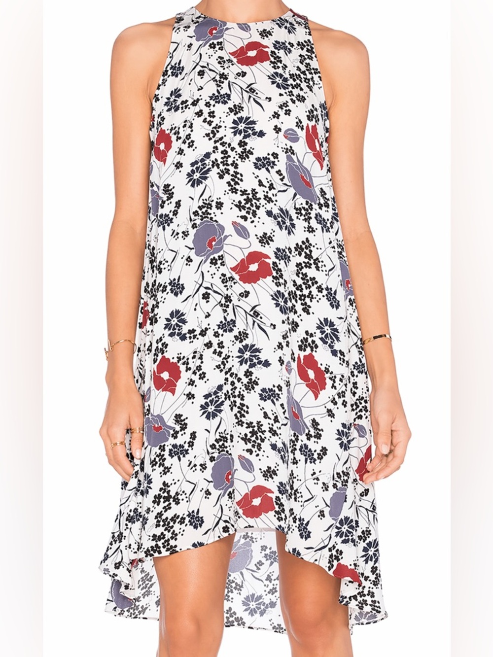 Theory Adlerdale Marigold Floral Dress